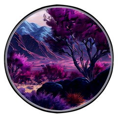 Landscape Landscape Painting Purple Purple Trees Wireless Fast Charger(black)