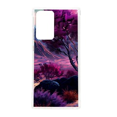 Landscape Landscape Painting Purple Purple Trees Samsung Galaxy Note 20 Ultra Tpu Uv Case by Jancukart