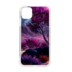 Landscape Landscape Painting Purple Purple Trees Iphone 11 Tpu Uv Print Case