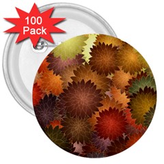 Flower Flora Decoration Pattern Drawing Floral 3  Buttons (100 Pack) 