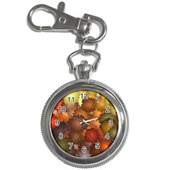 Flower Flora Decoration Pattern Drawing Floral Key Chain Watches