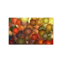 Flower Flora Decoration Pattern Drawing Floral Sticker (rectangular)