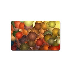 Flower Flora Decoration Pattern Drawing Floral Magnet (name Card) by Jancukart