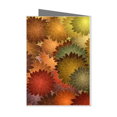 Flower Flora Decoration Pattern Drawing Floral Mini Greeting Cards (pkg Of 8)