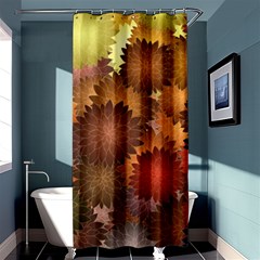 Flower Flora Decoration Pattern Drawing Floral Shower Curtain 36  X 72  (stall) 