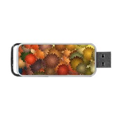 Flower Flora Decoration Pattern Drawing Floral Portable Usb Flash (two Sides)