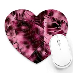 Flower Flora Decoration Pattern Drawing Leaves Heart Mousepad by Jancukart