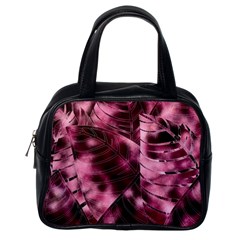 Flower Flora Decoration Pattern Drawing Leaves Classic Handbag (One Side)