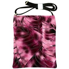 Flower Flora Decoration Pattern Drawing Leaves Shoulder Sling Bag