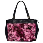 Flower Flora Decoration Pattern Drawing Leaves Oversize Office Handbag (2 Sides) Front