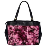 Flower Flora Decoration Pattern Drawing Leaves Oversize Office Handbag (2 Sides) Back