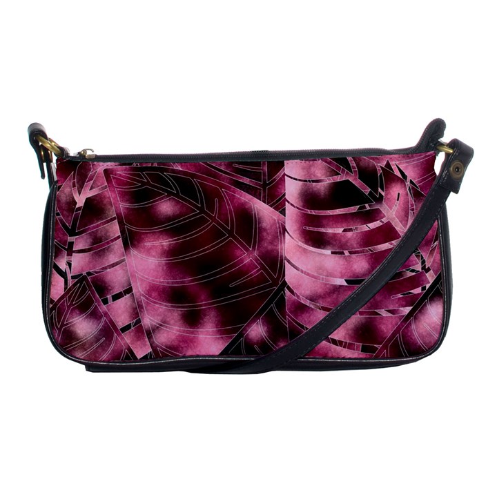 Flower Flora Decoration Pattern Drawing Leaves Shoulder Clutch Bag