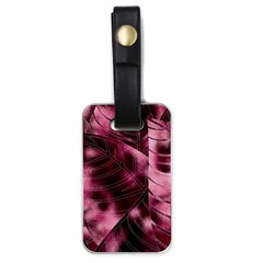 Flower Flora Decoration Pattern Drawing Leaves Luggage Tag (one Side)