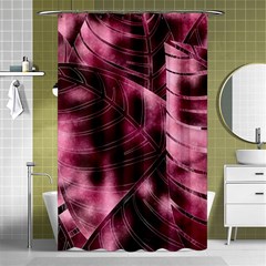 Flower Flora Decoration Pattern Drawing Leaves Shower Curtain 48  x 72  (Small) 