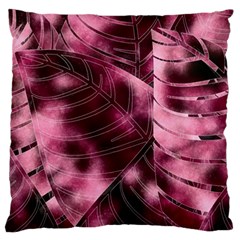 Flower Flora Decoration Pattern Drawing Leaves Large Cushion Case (two Sides) by Jancukart