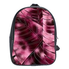 Flower Flora Decoration Pattern Drawing Leaves School Bag (xl) by Jancukart