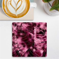 Flower Flora Decoration Pattern Drawing Leaves UV Print Square Tile Coaster 