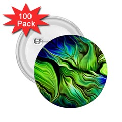 Fractal Art Pattern Abstract Fantasy Digital 2 25  Buttons (100 Pack) 