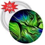 Fractal Art Pattern Abstract Fantasy Digital 3  Buttons (100 pack)  Front