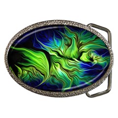 Fractal Art Pattern Abstract Fantasy Digital Belt Buckles