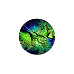 Fractal Art Pattern Abstract Fantasy Digital Golf Ball Marker