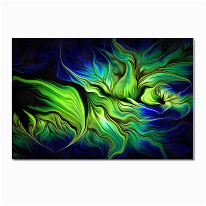 Fractal Art Pattern Abstract Fantasy Digital Postcards 5  x 7  (Pkg of 10)