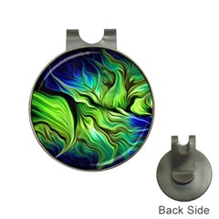 Fractal Art Pattern Abstract Fantasy Digital Hat Clips with Golf Markers