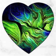 Fractal Art Pattern Abstract Fantasy Digital Jigsaw Puzzle (Heart)