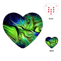 Fractal Art Pattern Abstract Fantasy Digital Playing Cards Single Design (Heart)