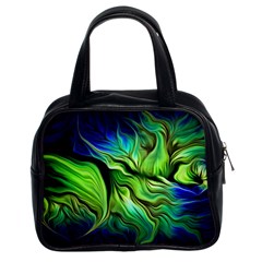 Fractal Art Pattern Abstract Fantasy Digital Classic Handbag (Two Sides)