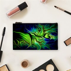 Fractal Art Pattern Abstract Fantasy Digital Cosmetic Bag (Small)