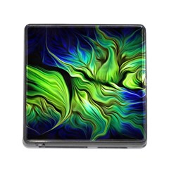 Fractal Art Pattern Abstract Fantasy Digital Memory Card Reader (Square 5 Slot)