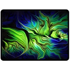 Fractal Art Pattern Abstract Fantasy Digital One Side Fleece Blanket (Large)