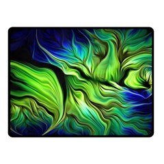 Fractal Art Pattern Abstract Fantasy Digital One Side Fleece Blanket (small)