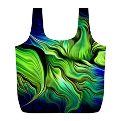 Fractal Art Pattern Abstract Fantasy Digital Full Print Recycle Bag (l) by Jancukart