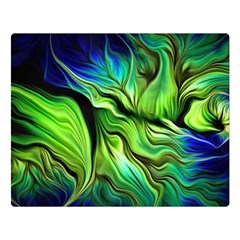 Fractal Art Pattern Abstract Fantasy Digital Premium Plush Fleece Blanket (Large)