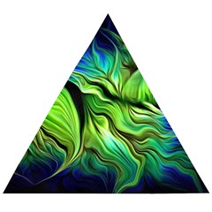 Fractal Art Pattern Abstract Fantasy Digital Wooden Puzzle Triangle