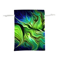 Fractal Art Pattern Abstract Fantasy Digital Lightweight Drawstring Pouch (L)