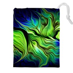 Fractal Art Pattern Abstract Fantasy Digital Drawstring Pouch (5XL)