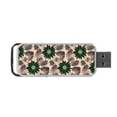 Floral Flower Spring Rose Watercolor Wreath Portable Usb Flash (one Side)