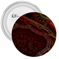 Fractal Pattern Geometric Pattern 3  Buttons by danenraven