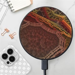 Fractal Pattern Geometric Pattern Wireless Fast Charger(black) by danenraven