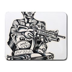 Scarface Movie Traditional Tattoo Small Mousepad by tradlinestyle