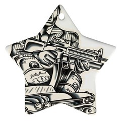 Scarface Movie Traditional Tattoo Ornament (Star)