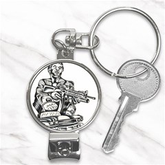 Scarface Movie Traditional Tattoo Nail Clippers Key Chain