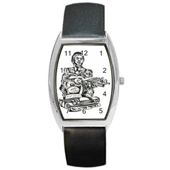 Scarface Movie Traditional Tattoo Barrel Style Metal Watch