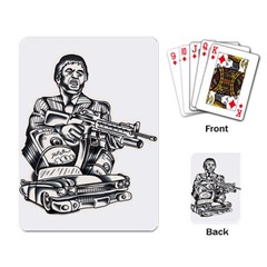 Scarface Movie Traditional Tattoo Playing Cards Single Design (Rectangle)