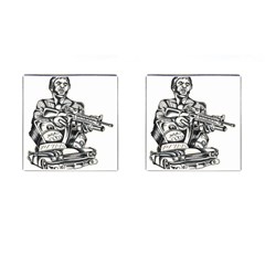 Scarface Movie Traditional Tattoo Cufflinks (square) by tradlinestyle