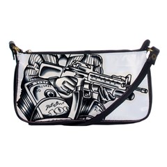 Scarface Movie Traditional Tattoo Shoulder Clutch Bag by tradlinestyle