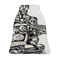 Scarface Movie Traditional Tattoo Bell Ornament (two Sides) by tradlinestyle